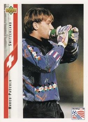 #133 Marco Pascolo - Switzerland - 1994 Upper Deck World Cup Contenders English/Spanish Soccer