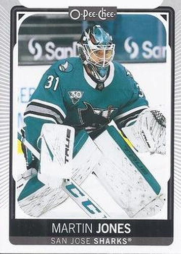 #133 Martin Jones - San Jose Sharks - 2021-22 O-Pee-Chee Hockey