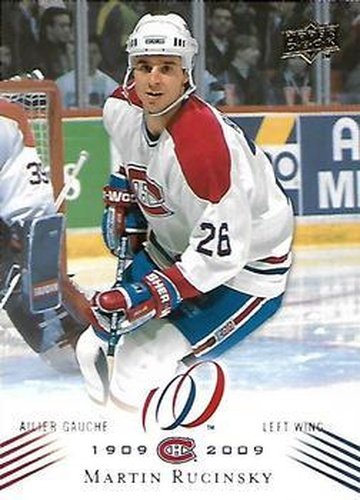 #133 Martin Rucinsky - Montreal Canadiens - 2008-09 Upper Deck Montreal Canadiens Centennial Hockey