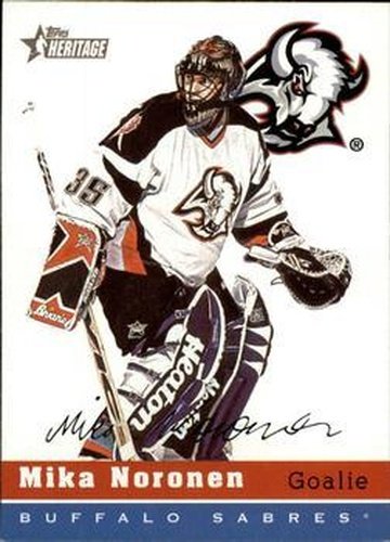 #133 Mika Noronen - Buffalo Sabres - 2000-01 Topps Heritage Hockey