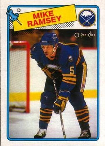 #133 Mike Ramsey - Buffalo Sabres - 1988-89 O-Pee-Chee Hockey
