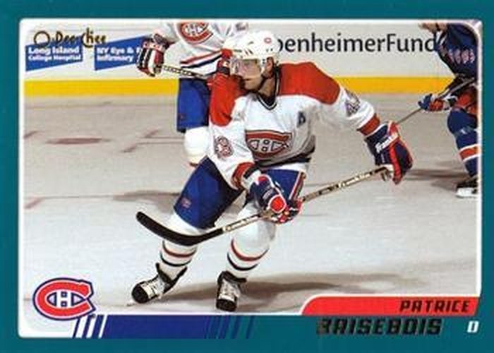 #133 Patrice Brisebois - Montreal Canadiens - 2003-04 O-Pee-Chee Hockey