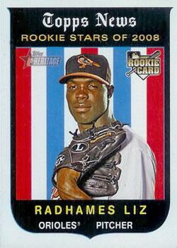 #133 Radhames Liz - Baltimore Orioles - 2008 Topps Heritage Baseball