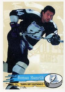 #133 Roman Hamrlik - Tampa Bay Lightning - 1995-96 Panini Hockey Stickers