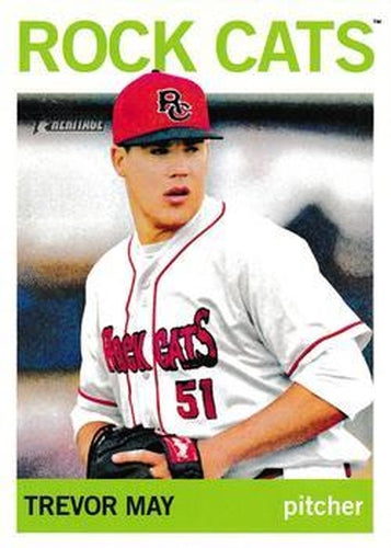 #133 Trevor May - New Britain Rock Cats - 2013 Topps Heritage Minor League Baseball