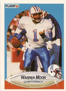 #133 Warren Moon - Houston Oilers - 1990 Fleer Football