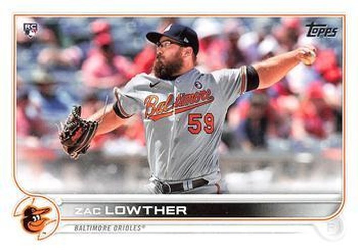 #133 Zac Lowther - Baltimore Orioles - 2022 Topps Baseball