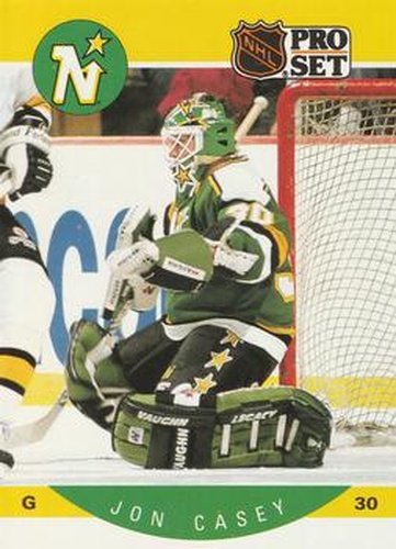 #133 Jon Casey - Minnesota North Stars - 1990-91 Pro Set Hockey