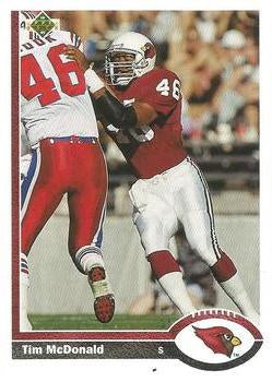 #133 Tim McDonald - Phoenix Cardinals - 1991 Upper Deck Football