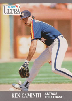 #133 Ken Caminiti - Houston Astros - 1991 Ultra Baseball
