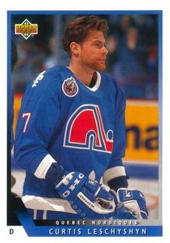 #133 Curtis Leschyshyn - Quebec Nordiques - 1993-94 Upper Deck Hockey