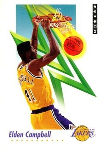 #133 Elden Campbell - Los Angeles Lakers - 1991-92 SkyBox Basketball