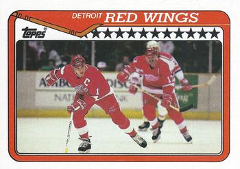 #133 Detroit Red Wings - Detroit Red Wings - 1990-91 Topps Hockey