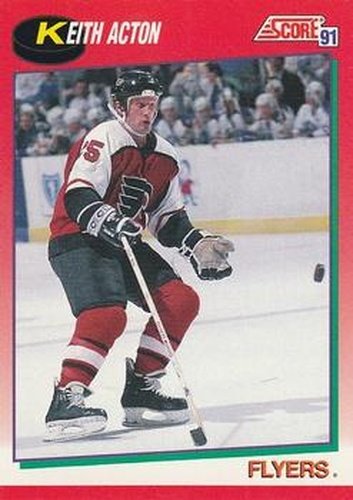 #133 Keith Acton - Philadelphia Flyers - 1991-92 Score Canadian Hockey