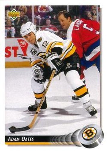 #133 Adam Oates - Boston Bruins - 1992-93 Upper Deck Hockey