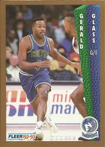 #133 Gerald Glass - Minnesota Timberwolves - 1992-93 Fleer Basketball