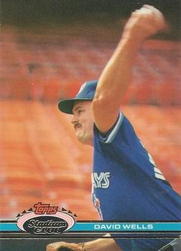 #133 David Wells - Toronto Blue Jays - 1991 Stadium Club Baseball