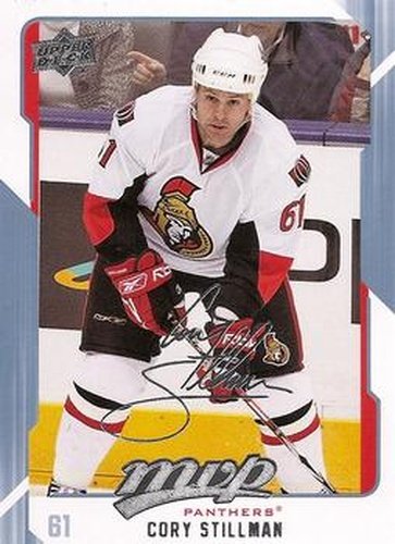 #133 Cory Stillman - Florida Panthers - 2008-09 Upper Deck MVP Hockey