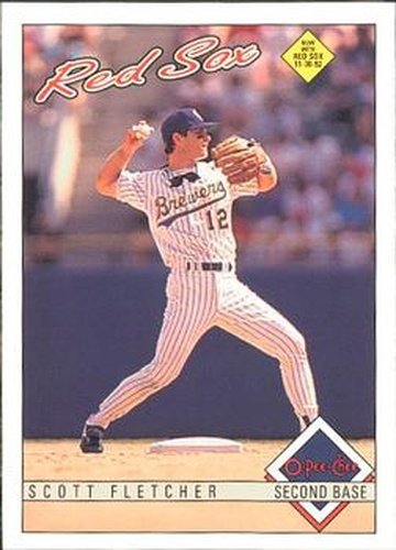 #133 Scott Fletcher - Boston Red Sox - 1993 O-Pee-Chee Baseball