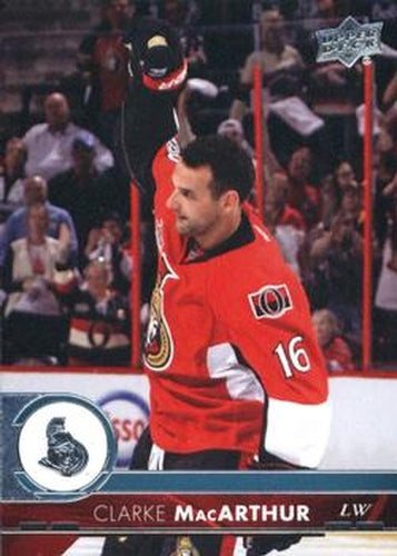 #133 Clarke MacArthur - Ottawa Senators - 2017-18 Upper Deck Hockey