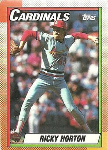 #133 Ricky Horton - St. Louis Cardinals - 1990 Topps Baseball