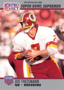 #133 Joe Theismann - Washington Redskins - 1990-91 Pro Set Super Bowl XXV Silver Anniversary Football