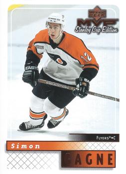 #133 Simon Gagne - Philadelphia Flyers - 1999-00 Upper Deck MVP Stanley Cup Edition Hockey