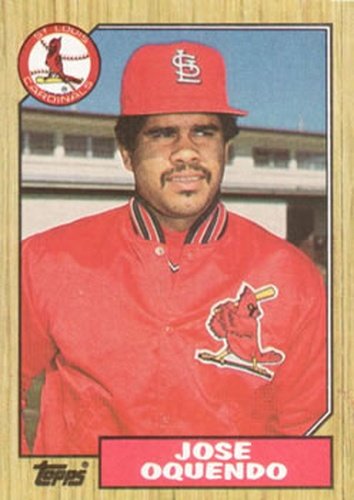 #133 Jose Oquendo - St. Louis Cardinals - 1987 Topps Baseball