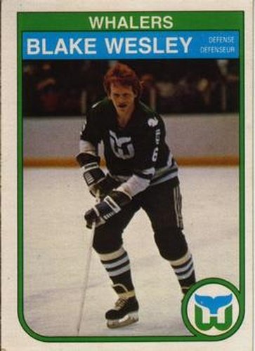 #133 Blake Wesley - Hartford Whalers - 1982-83 O-Pee-Chee Hockey