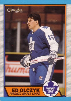#133 Ed Olczyk - Toronto Maple Leafs - 1989-90 O-Pee-Chee Hockey