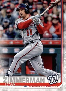 #133a Ryan Zimmerman - Washington Nationals - 2019 Topps Baseball
