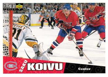 #134 Saku Koivu - Montreal Canadiens - 1996-97 Collector's Choice Hockey