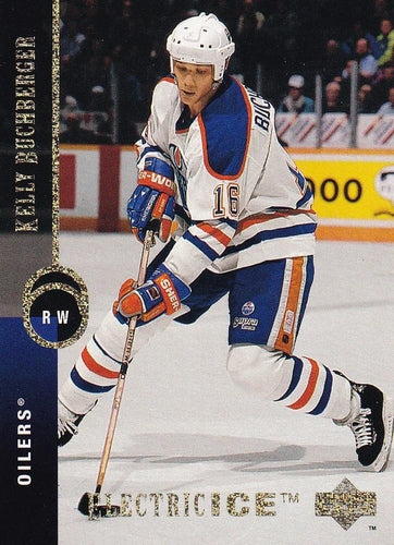 #134 Kelly Buchberger - Edmonton Oilers - 1994-95 Upper Deck Hockey - Electric Ice