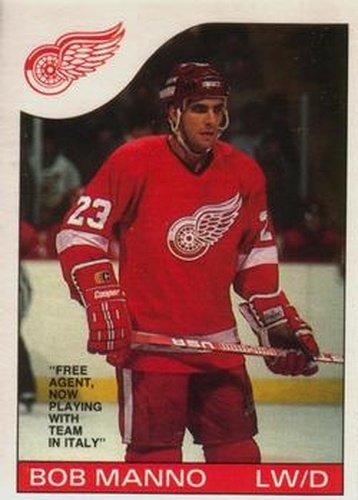 #134 Bob Manno - Detroit Red Wings - 1985-86 O-Pee-Chee Hockey