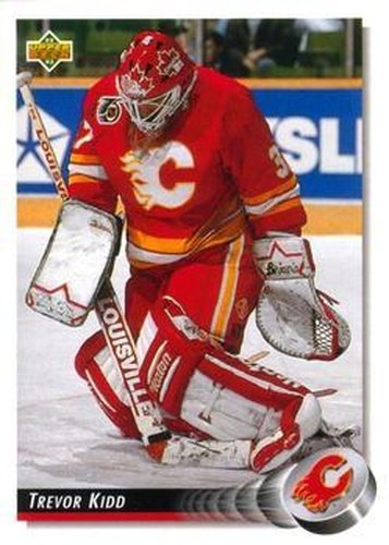 #134 Trevor Kidd - Calgary Flames - 1992-93 Upper Deck Hockey