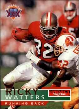 #134 Ricky Watters - San Francisco 49ers - 1995 SkyBox Impact Football