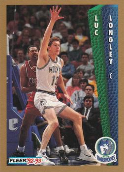 #134 Luc Longley - Minnesota Timberwolves - 1992-93 Fleer Basketball