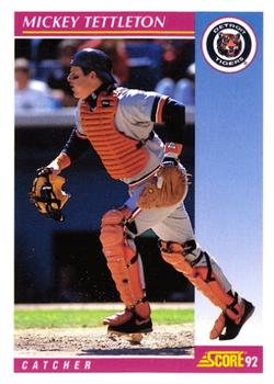 #134 Mickey Tettleton - Detroit Tigers - 1992 Score Baseball