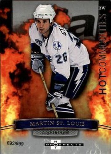 #134 Martin St. Louis - Tampa Bay Lightning - 2007-08 Fleer Hot Prospects Hockey