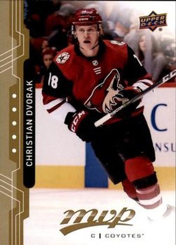 #134 Christian Dvorak - Arizona Coyotes - 2018-19 Upper Deck MVP Hockey