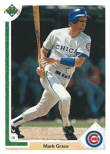 #134 Mark Grace - Chicago Cubs - 1991 Upper Deck Baseball