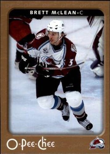 #134 Brett McLean - Colorado Avalanche - 2006-07 O-Pee-Chee Hockey