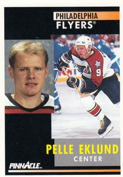#134 Pelle Eklund - Philadelphia Flyers - 1991-92 Pinnacle Hockey