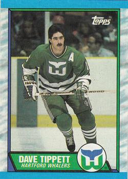 #134 Dave Tippett - Hartford Whalers - 1989-90 Topps Hockey