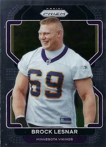 #134 Brock Lesnar - Minnesota Vikings - 2021 Panini Prizm Football