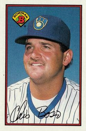 #134 Chris Bosio - Milwaukee Brewers - 1989 Bowman Baseball