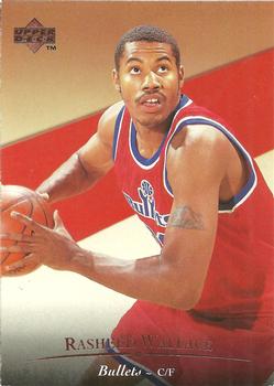 #134 Rasheed Wallace - Washington Bullets - 1995-96 Upper Deck Basketball