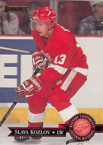 #134 Slava Kozlov - Detroit Red Wings - 1995-96 Donruss Hockey