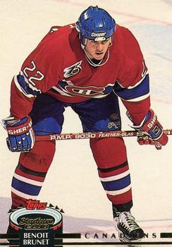 #134 Benoit Brunet - Montreal Canadiens - 1992-93 Stadium Club Hockey