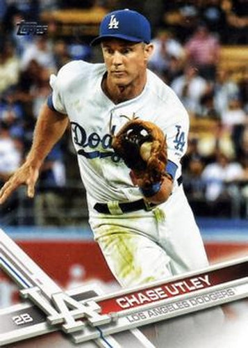 #134 Chase Utley - Los Angeles Dodgers - 2017 Topps Baseball